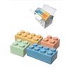 Zebrix XXL 25 mattoncini da costruzione edizione 4 colori pastello, 25 grandi blocchi Soft Touch per interni ed esterni, per neonati e bambini dai 6 mesi in su, Made in Germany
