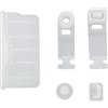 Lycuiw Tappi di polvere in silicone coperchio antipolvere per 3DSXL/3DSLL/2DS/New 3DS XL LL,Gioco Macchina Interfaccia Porta Cappuccio Protettore Tappo Antipolvere (bianco)