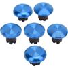 Yinhing Cappucci Joystick Intercambiabili con Levette in Metallo per Controller Pro con Design Testurizzato a 6 Cappucci Plug and Play (BLUE)