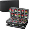 JSAUX Custodia per cartucce Nintendo Switch 2/OLED/Lite, 40 slot - Nero