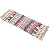 Kregis Contton - Tappeto vintage in cotone con nappe, tessuto a mano, per interni, colore: bianco, per soggiorno, bagno, camera da letto