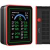 Garosa Misuratore di qualità 'aria Portatile, 18 in 1 CO2 TVOC HCHO PM2.5 PM10 Tester a Batteria Interno Messo di Archiviazione Black, per Casa, Ufficio, Auto