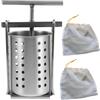 AFXGUSD 1 Pezzo Spremiagrumi Manuale Estrattore Succo Pressa Manuale Verdura con Filtro Acciaio Inox Adatto per Preparazione Ripieno Ravioli Uso Domestico Quo, 1.5l