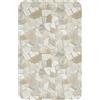 OnlyWow© Tappeto Bagno Antiscivolo Tappetino Doccia Assorbente Bath Mat | 50x80 cm - Rettangolare - Tappeti Memory Foam Bathroom Lavabile Mosaico - Pietre - Beige