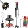 Kolohoso 1500W Frullatore a Immersione 5 in 1 Velocità Variabile con Avvio Graduale