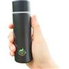 LYXBOFC Mini borraccia isotermica da 150 ml, facile da trasportare, riutilizzabile, per ufficio, casa (nero)