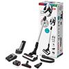 Bosch Unlimited Serie | 8 - Scopa Elettrica Ricaricabile, Aspirapolvere Multifunzione senza Fili e senza Sacco con due Batterie Intercambiabili Power For ALL, Bianco