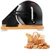 Yinnhom Affettatrice manuale per pane, affettatrice multiuso in acciaio inox con bilancia e ventose, spessore regolabile per fette uniformi, lama affilata, spessore di taglio 0-20 mm per pane