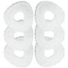 BAMBOOST 6 mocio per Narwal Freo Pro X Ultra/Freo Z Ultra / T10 / J3 / J4, la microfibra è morbida e può essere lavata ripetutamente, accessori robot aspirapolvere (bianco)