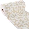 DecoMeister Tappetino da Bagno in Morbida Schiuma 500x65 cm - Tappeto Corsia e Passatoia Gomma Antiscivolo Multiuso per Corridoio e Bordo Piscina, PVC Traspirante - Ellada Beige