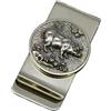 OAOAO Fermasoldi in ottone con motivo zodiacale for uomo, fermasoldi vintage, 5,7 x 3 cm / 2,24 x 1,18 pollici, 1 pezzo(Pig)