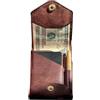 Generic Portafoglio sottile - Porta carte compatto | Portafoglio bifold in pelle PU, porta contanti portatile, porta badge sottile con scomparto per penna integrato, adatto ai viaggi per l'uso quotidiano