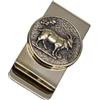 OAOAO Fermasoldi in ottone con motivo zodiacale for uomo, fermasoldi vintage, 5,7 x 3 cm / 2,24 x 1,18 pollici, 1 pezzo(Sheep)