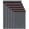 iSOUL 50 sacchetti misti grigi per pacchi, buste postali, 5 misure 10 per ogni sacchetti postali in polietilene, autosigillanti, iSOUL da piccole a grandi, buste postali assortite