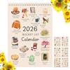 Generico Calendario Bucket List 2026, Calendario Mensile Creativo Per Famiglie, C-alendario Da Parete Verticale Di 12 Mes-i Con Agenda Motivazionale E Obiettivi Ispiratori Per Soggiorno, Sala Da Pranzo