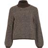 Vila Vilory High Neck L/S Knit Top - Vilory Noos - Maglia a Collo Alto, Taglia L/S Donna (Pacco da 1)