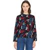 Cecil 3412715 Camicia con Stampa Glitterata, Nero Multicolore, XXL Donna