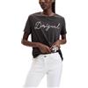 Desigual TS_Neena T-Shirt Donna, Nero, M