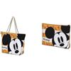 Disney Topolino Orange - Borsa da Spiaggia + Borsa da Toilette