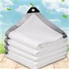 kufu01 Rete Parasole Bianca,Telo Ombra Telo Ombreggiante Traspirante con Occhielli,Tessuto Ombreggiante Resistente ai Raggi Uv al 95% per Giardino,Balcone,Piante,Terrazza,Serra (2x8m/6.6x26ft)