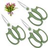Housolution 3Pcs Forbici a Punta per Fiori, Avocado Verde