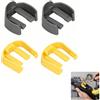 Lyramis Set di 4 clip a C per idropulitrice Kärcher K2 K3 K4 K5 K6 K7, accessori di ricambio K5.037-333,2 grigio, 2 gialli Quick Connector Buckle Clip per lavaggio auto, trigger per tubo, pistola, lavatrici