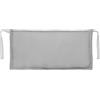 Ferocity Gray Grigio Cushion Headrest for Wooden Deckchairs 45 x 25 cm Water-Repellent Cushions Made of Polyester with Polyester Hollow Fiber Flake Filling [144]