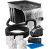 Biling Set completo per stagno, cascata con filtro per laghetto, con pompa per laghetto da 80 W, 4500 l/h, cascate, ruscelli da giardino, gioco d'acqua