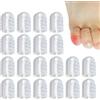 Générique Protettori per dita dei piedi in silicone, 20 piccoli cappucci elastici per dita piccole, calli, vesciche, dall'attrito e dita rotte, maniche in gel traspirante