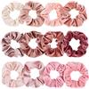 Whaline 12 Pezzi Scrunchies Capelli di Blush Tema, Rosa Elastico in Velluto Hair Scrunchies Elastico per Capelli Bobbles Morbidi Accessori per Capelli per Donne Bambini Ragazze (12 Blush)