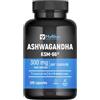 HyBlue Ashwagandha KSM-66 120 cps, 300mg, 100% Vegano, Fino 4 Mesi | Integratore aswaganda ksm66 Pura Naturale, Estratto di Radice Standardizzato 5% Withanolidi, No Glutine Ne Lattosio