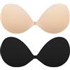 Lnmyic Reggiseno Invisibile Adesivo Push Up Schiena Scoperta Riutilizzabile