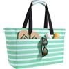 ISEYOU Borsa Mare Grande XXL Famiglia, Borsa Spiaggia con Chiusura Zip e Impermeabile, Leggera e Pieghevole, Multitasche ad Ampia Capacità Borsello Tracolla Donna per Shopping, Viaggio, Campeggio