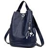 DEERWORD Donna Borse a Zaino Borsa a Zainetto Elegante Tracolla Zaini Firmate Marca Zainetti Antifurto PU pelle 6462 1 pz Blu