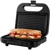 BLACK+DECKER BXSA752 - Macchina per Sandwich 750W | Piastre Grill 21,5x12,5 cm | Antiaderenti | Temperatura Ottimale | Compatta e Facile da Riporre