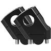 Generico Moto Fat Bar Riser Mount Manubrio Riser for Yamaha FZ1 Fazer MT-25 MT-03 XJR 400 TDM 900 FZ6R 28mm 1/8 pollici 22mm 7/8(22mm handlebar black)