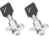 TCMI 2 chiavi 2 pezzi serrature rigide per borse laterali per Harley Davidson Road Glide King 1993-2013