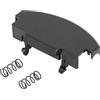 X AUTOHAUX 3B0868445 - Copertura per bracciolo auto, chiusura con clip centrale, coperchio di ricambio per VW Polo 2015-2018, colore: Nero