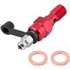 BOROCO Vite di Spurgo per Bullone Banjo M10 X 1,0 Mm Cilindro Freno Moto Pinza Capezzolo Tappo Parapolvere per Bullone Banjo(Rosso)