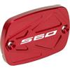 MotHeart Copertura per cilindro del freno principale per moto TMAX 560 Tech MAX 2020-2026 coperchio contenitore CNC in alluminio anodizzato superficie tmax 560 tech max accessori (rosso)