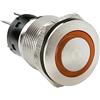 Lampa 45577 Interruttore a Pulsante con Spia a LED, 12/24V - Arancio
