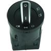 yoneleu Interruttore Fari Auto Compatibile Con Per Passat 1996-2004 Per Polo 1999-2001 Per Lupo 1998-2005 Auto Cromata Faro Fendinebbia Interruttore Controllo Sensore Manopola(With Chrome)