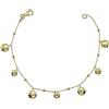 Never Say Never Bracciale da donna con pepite e palline realizzato in oro giallo 18k. 3,60 g di oro 18 carati., aproximadamente 19 cm, Oro, Non applicabile.