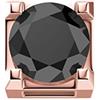 DonnaOro Elemento Griffe DonnaOro DCHF3305.005 Oro Rosa con diamante nero collezione Elements