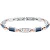 Maserati Bracciale Uomo in Acciaio, Ceramica, Collezione CERAMIC, Tridente, Idee Regalo Uomo