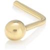 Mia Gioielli - Piercing Pallina in Oro 18k (750) Giallo Anallergico | Orecchino Naso Pallina, Anallergico, Per Donna Ragazza, Piercing Sfera, Oro Giallo, Nickel Tested, F-05238-0G00