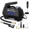 Motorenbau Compressore Aria Portatile 150 PSI, Gonfiatore per Pneumatici a 12 V CC con Manometro Digitale e Luce LED per Pneumatici di Auto, Moto e Biciclette-Blu