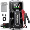 ACEZUK Avviatore Batteria Auto,7000A Avviatore di Emergenza per Auto/Moto(7.0L Gas or 5.5L Diesel) Starter Batteria Portatile con LED/LCD