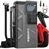 Lucklike Avviatore Batteria Auto con Compressore 150PSI, 21800mAh Avviatore Batteria, 12V Avviatore Emergenza per Auto (ALL Gas 12,0L Diesel) Emergenza Jump Starter con LED Torcia, USB, LCD