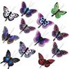 com-four® 12x Farfalle per la Decorazione - Animali svolazzanti Artificiali con Clip di Fissaggio - Farfalle Colorate per la Decorazione della tavola (12 Pezzi - 08 cm)